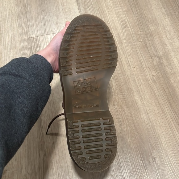 Mens Red Hand Crafted Doc Martens - Picture 6 of 7